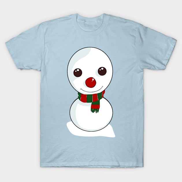 Snowman T-Shirt by melcu